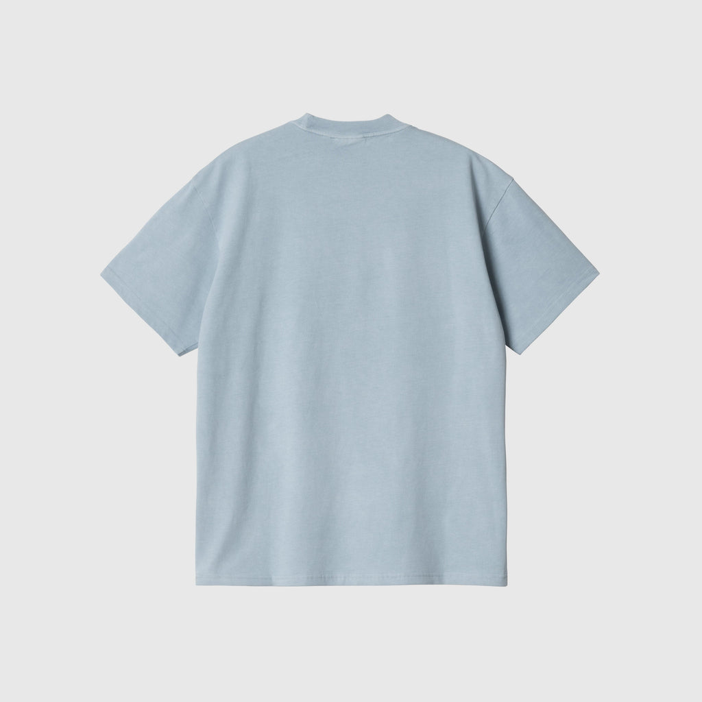 Carhartt WIP S/S Duster Script T Shirt - Misty Sky - Back