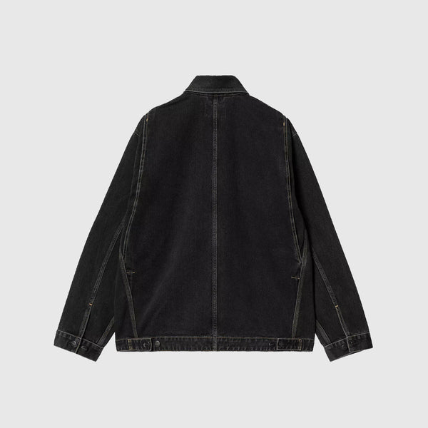 Carhartt OG Double Front Jacket - Black Stone Washed - Back