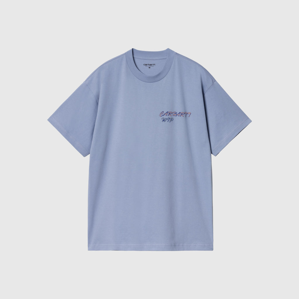 Carhartt WIP S/S Gelato T Shirt - Charm Blue - Front
