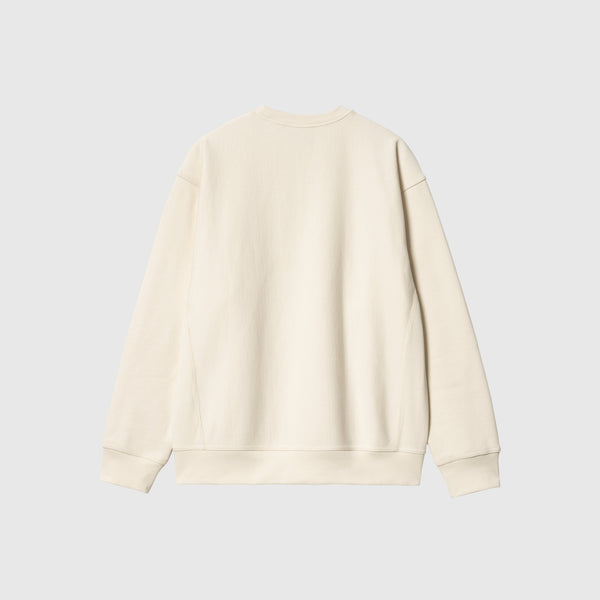 Carhartt WIP American Script Sweat - Natural - Back