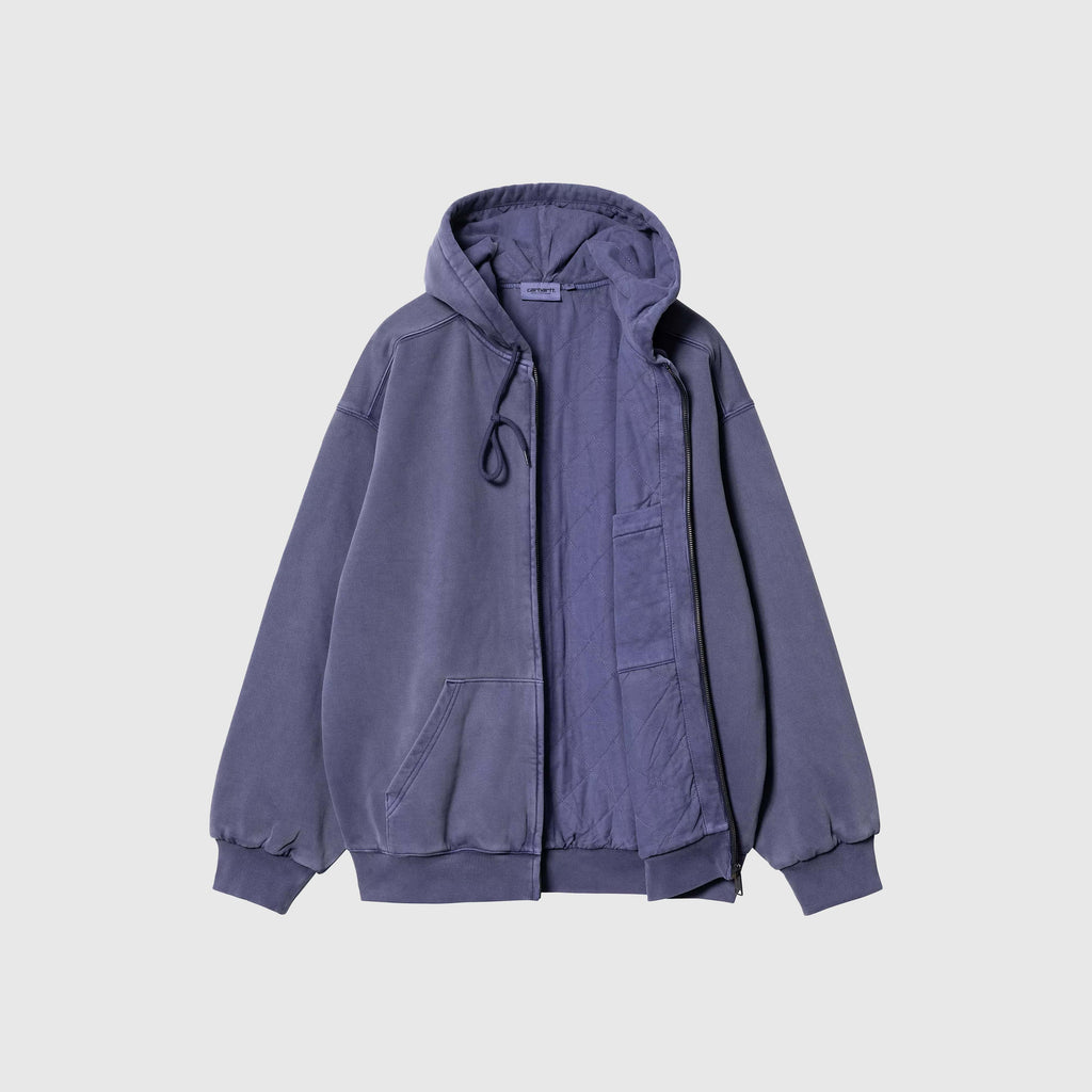 Carhartt WIP Hooded Vista Jacket - Aura Garment Dyed - Front Open