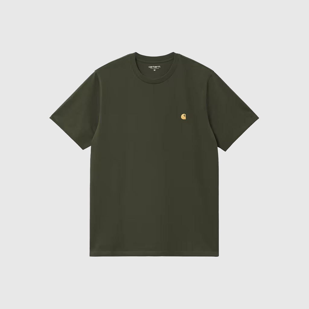 Carhartt WIP SS Chase Tee - Olive / Gold - Front
