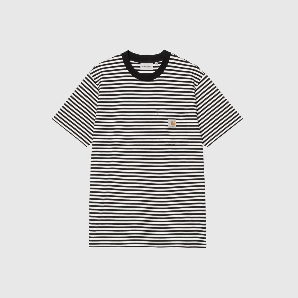 Carhartt WIP SS Verner Pocket T Shirt - Black / Wax - Front