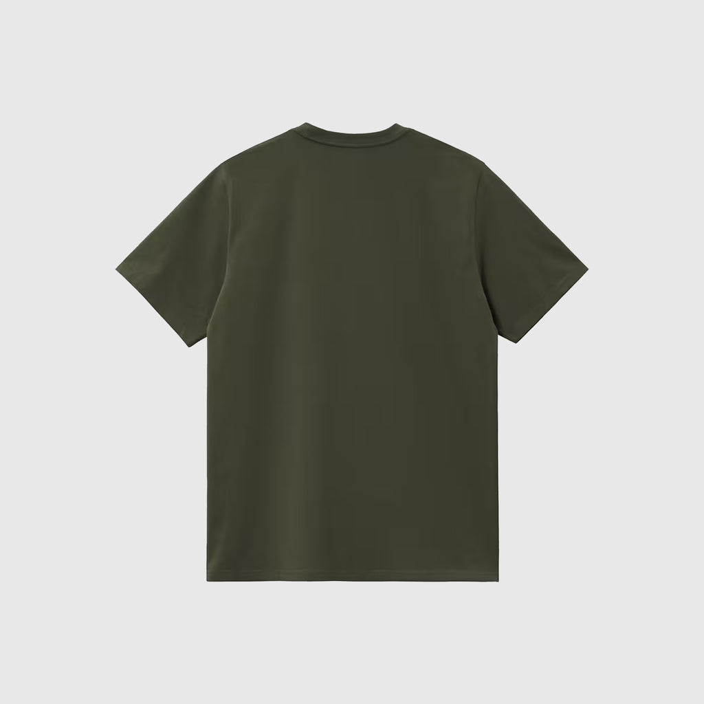 Carhartt WIP SS Chase Tee - Olive / Gold - Back