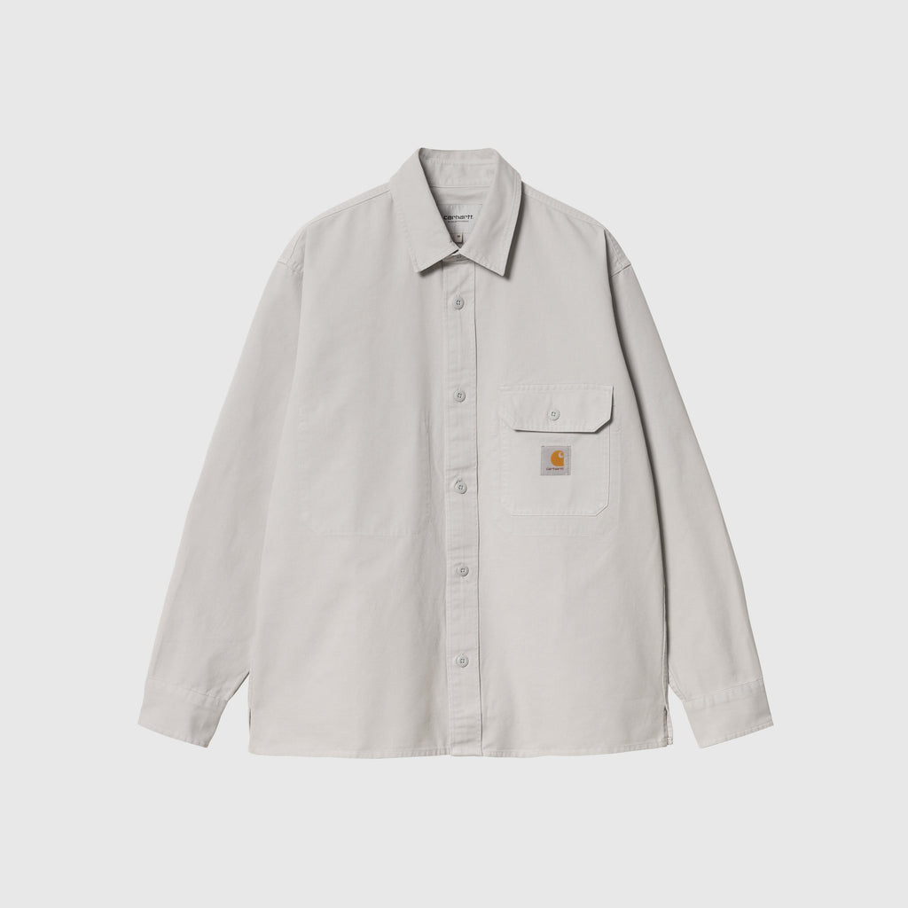Carhartt WIP Reno Shirt Jacket - Sonic Silver Garment Dyed - Front