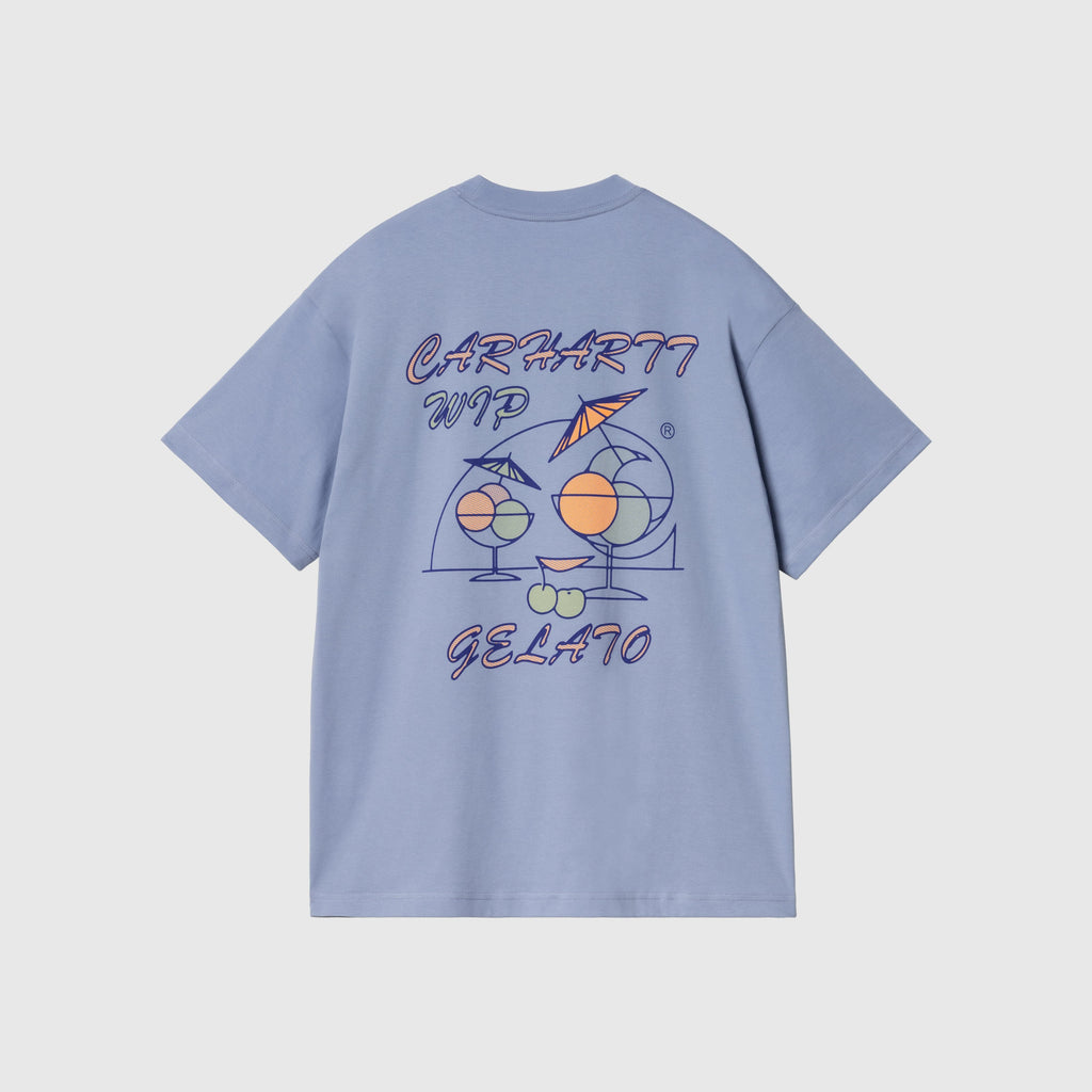 Carhartt WIP S/S Gelato T Shirt - Charm Blue - Back