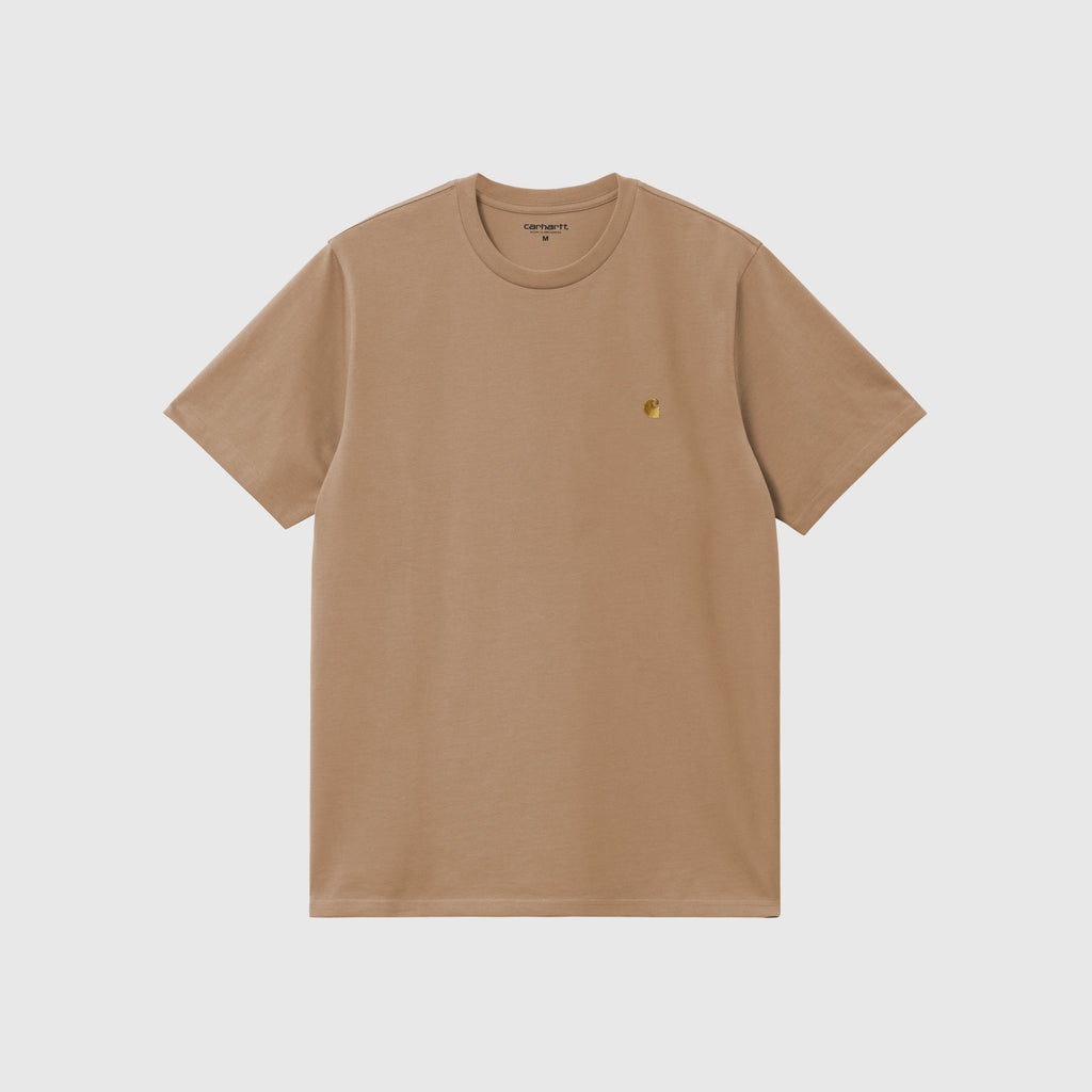 Carhartt WIP SS Chase Tee - Peanut / Gold - Front