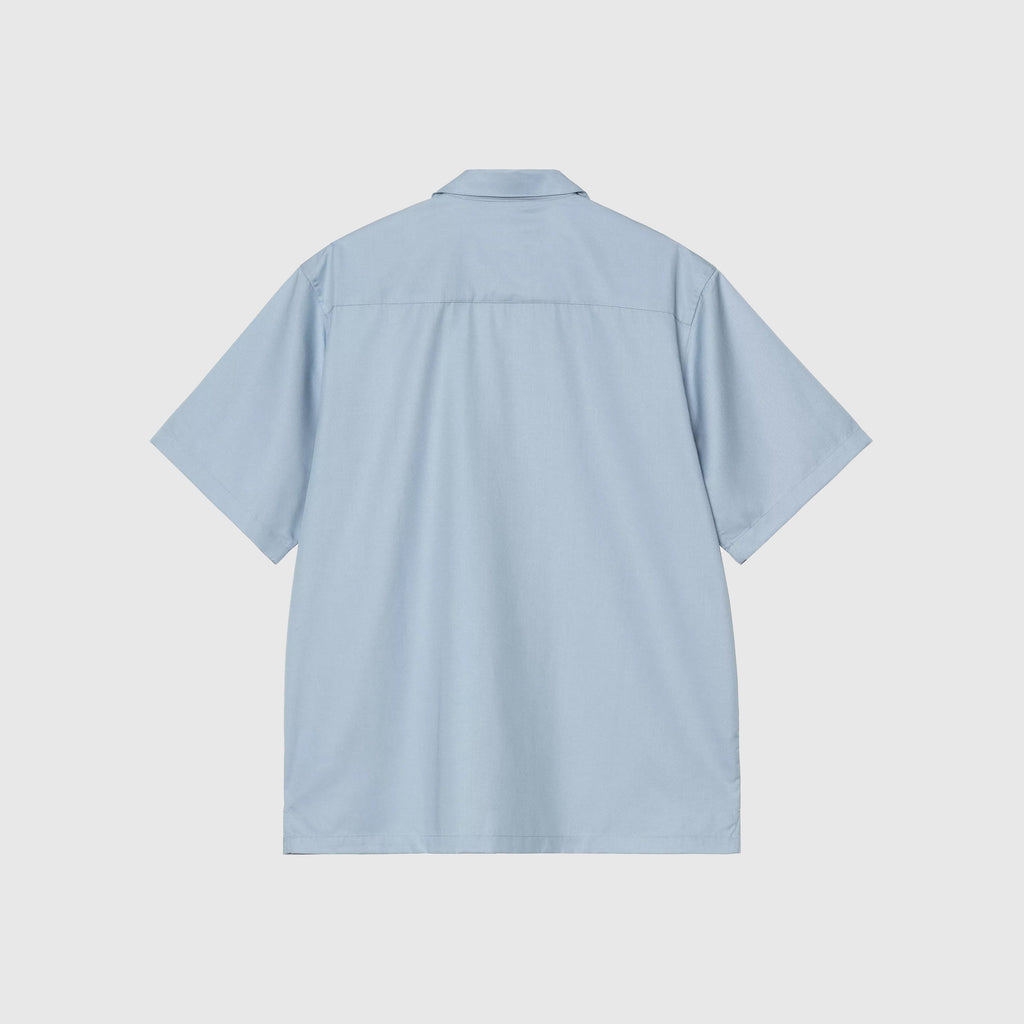 Carhartt WIP S/S Delray Shirt - Frosted Blue - Back