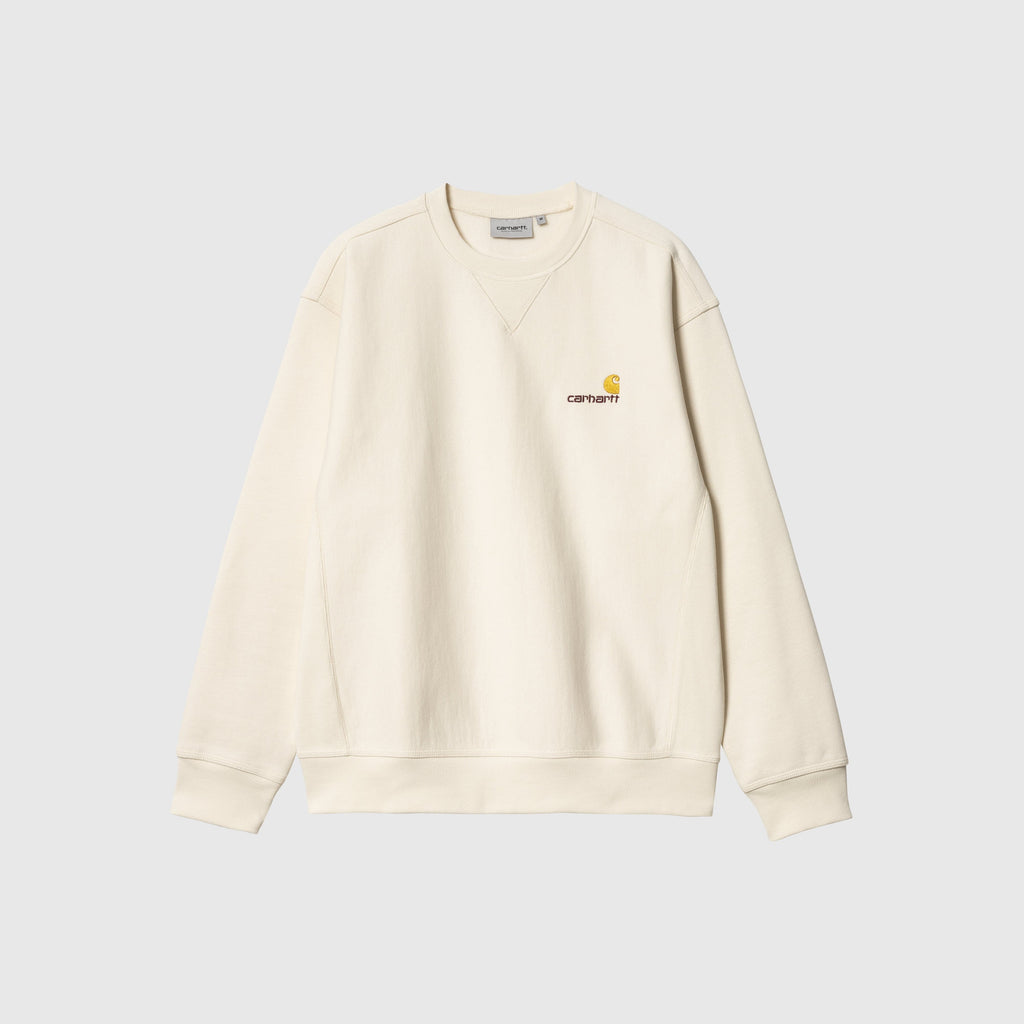Carhartt WIP American Script Sweat - Natural - Front