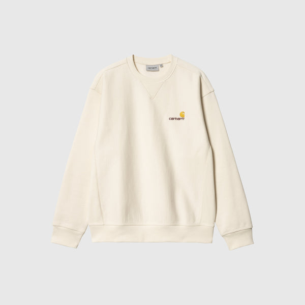 Carhartt WIP American Script Sweat - Natural - Front