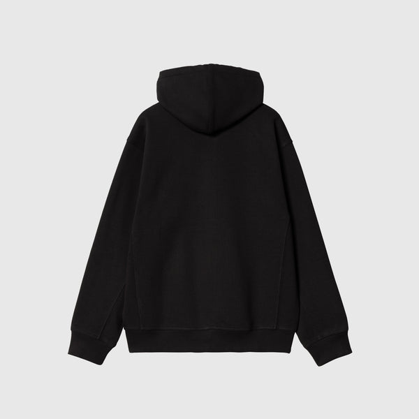 Carhartt WIP Hooded American Script Jacket - Black - Back