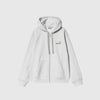 Carhartt WIP Hooded American Script Jacket - Ash Heather - Front
