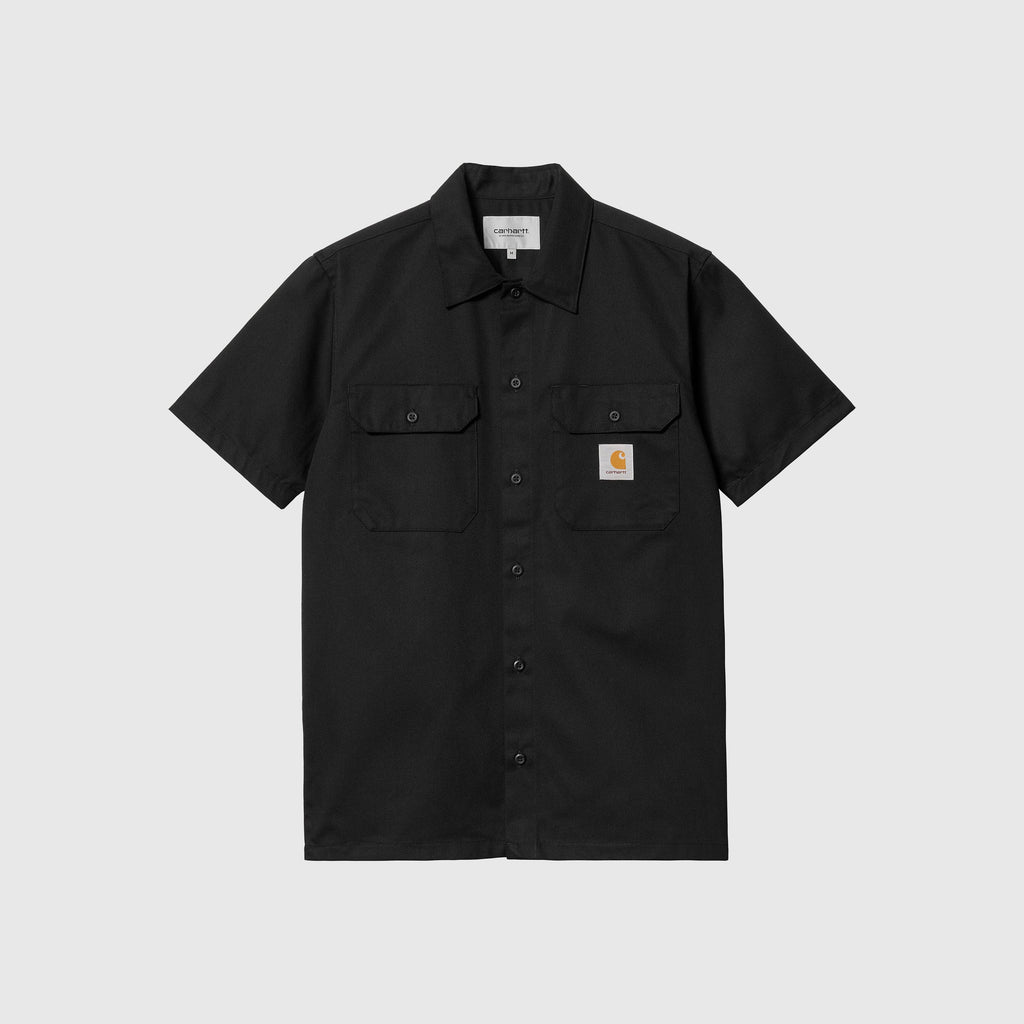 Carhartt WIP S/S Master Shirt - Black - Front