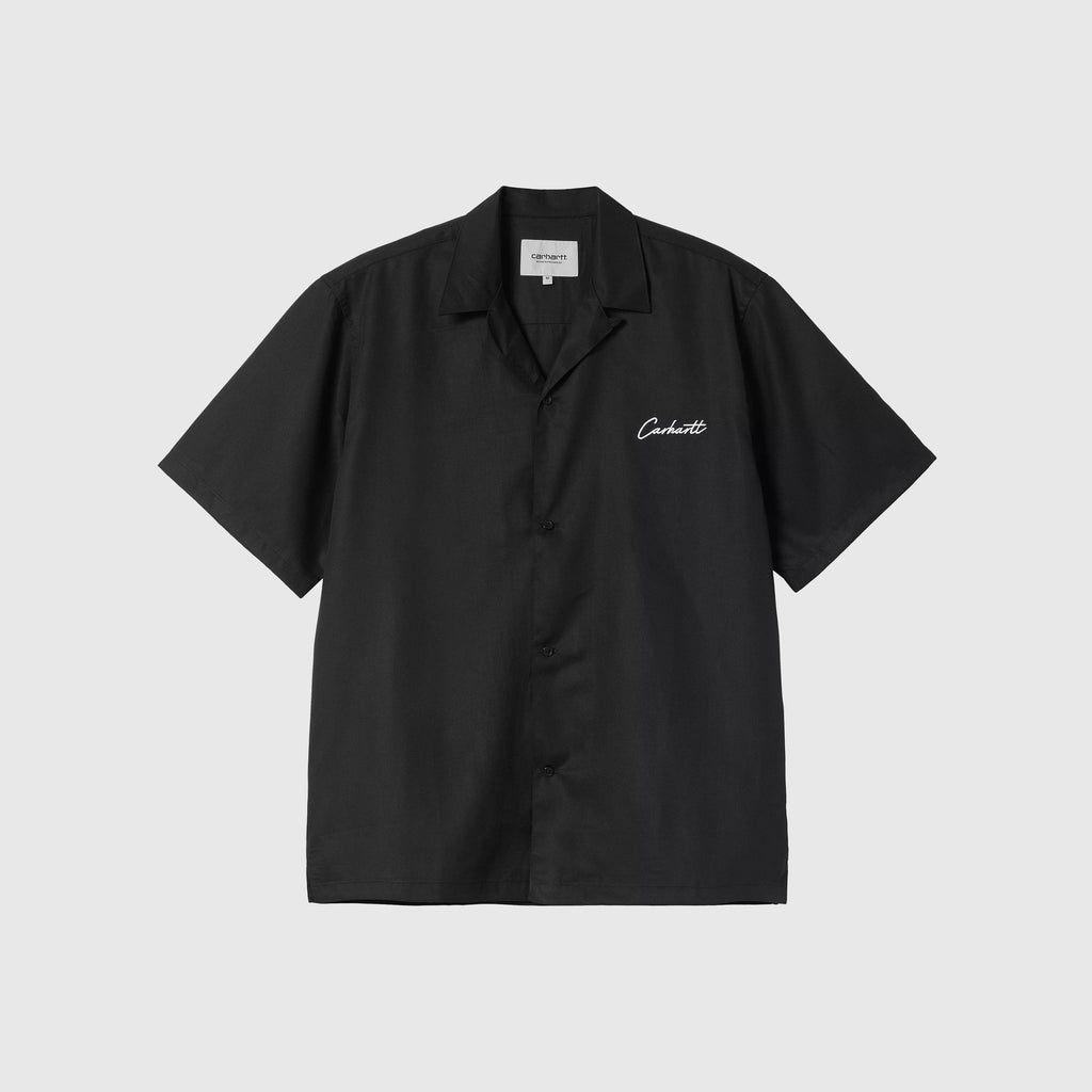 Carhartt WIP S/S Delray Shirt - Black - Front