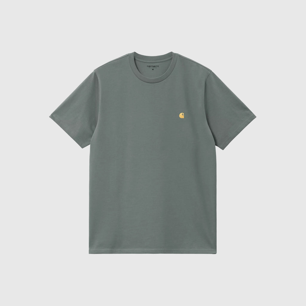 Carhartt WIP SS Chase Tee - Velvet Green / Gold - Front