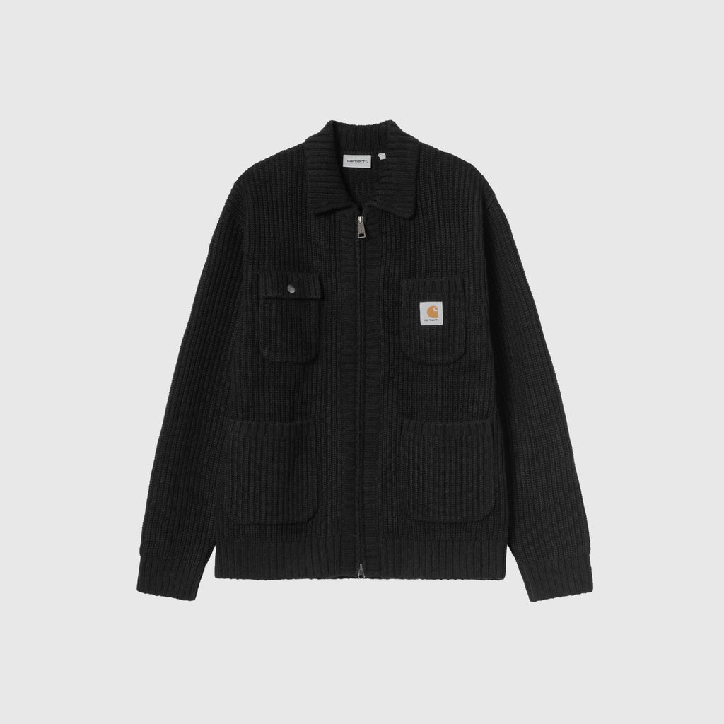 Carhartt WIP Chore Knit Jacket - Black - Front