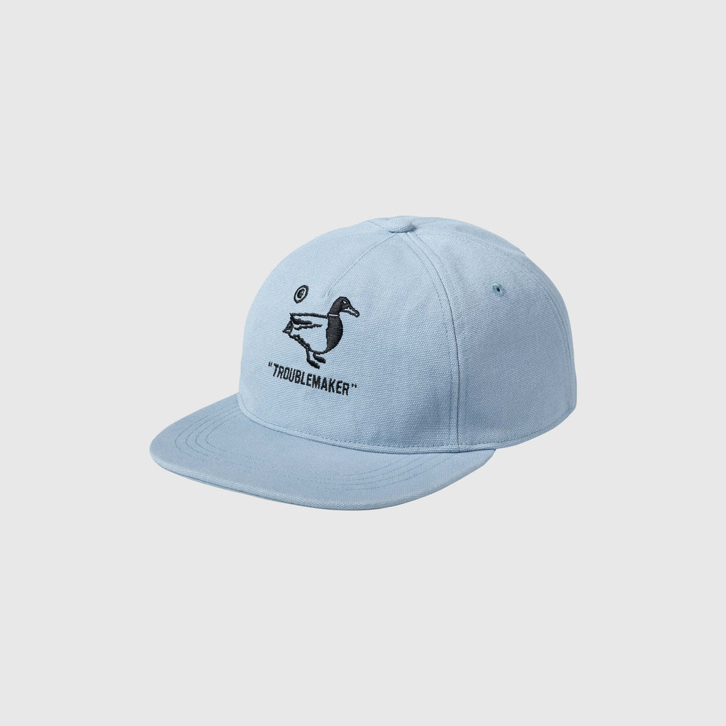 Carhartt WIP Stamp Cap - Misty Sky / Black - Front