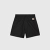 Carhartt WIP Brady Short - Black Stone Washed - Back