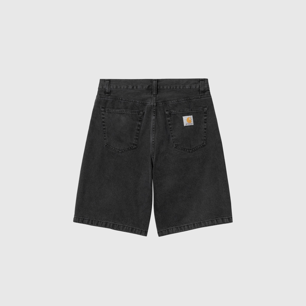 Carhartt WIP Landon Short - Black Stone Washed - Back