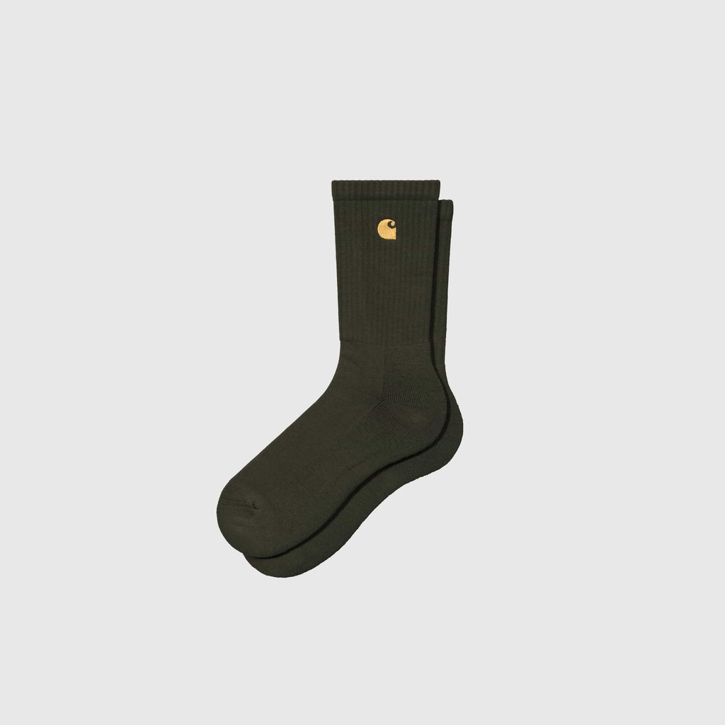 Carhartt WIP Chase Socks - Olive / Gold
