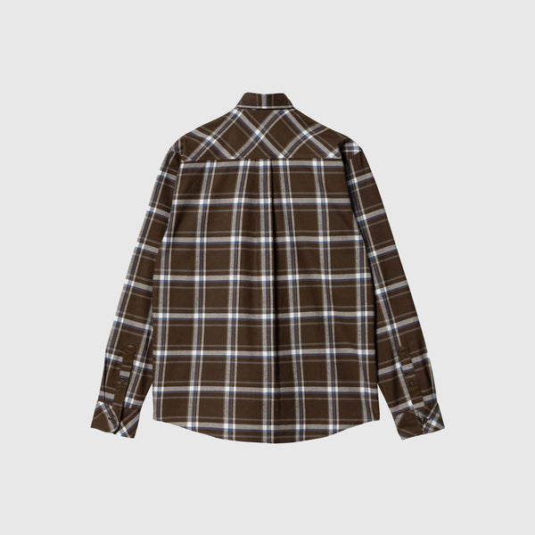 Carhartt L/S Barten Shirt - Barten Check Buckeye / Buckeye - Back