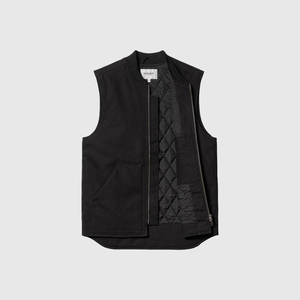 Carhartt WIP Classic Vest - Black Rigid - Front Open