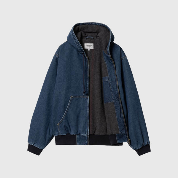 Carhartt WIP OG Active Jacket - Blue Stone Washed - Front Open