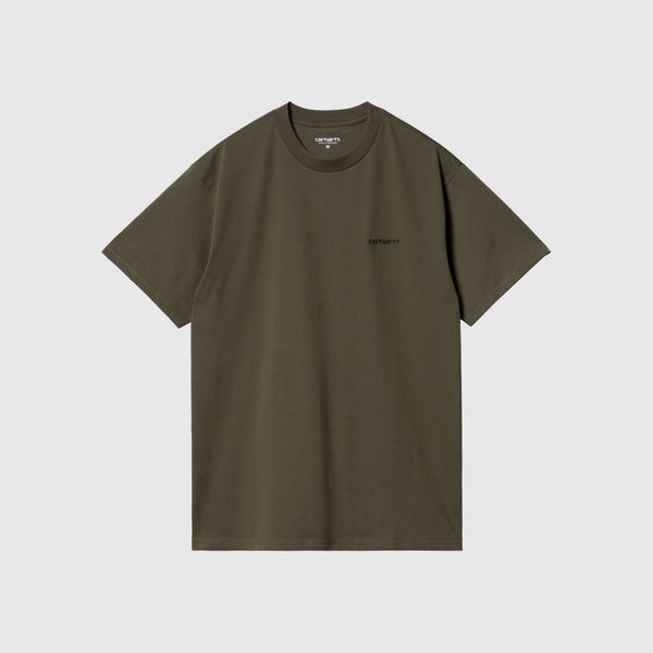 Carhartt WIP SS Script Embroidery Tee - Cypress / Black - Front