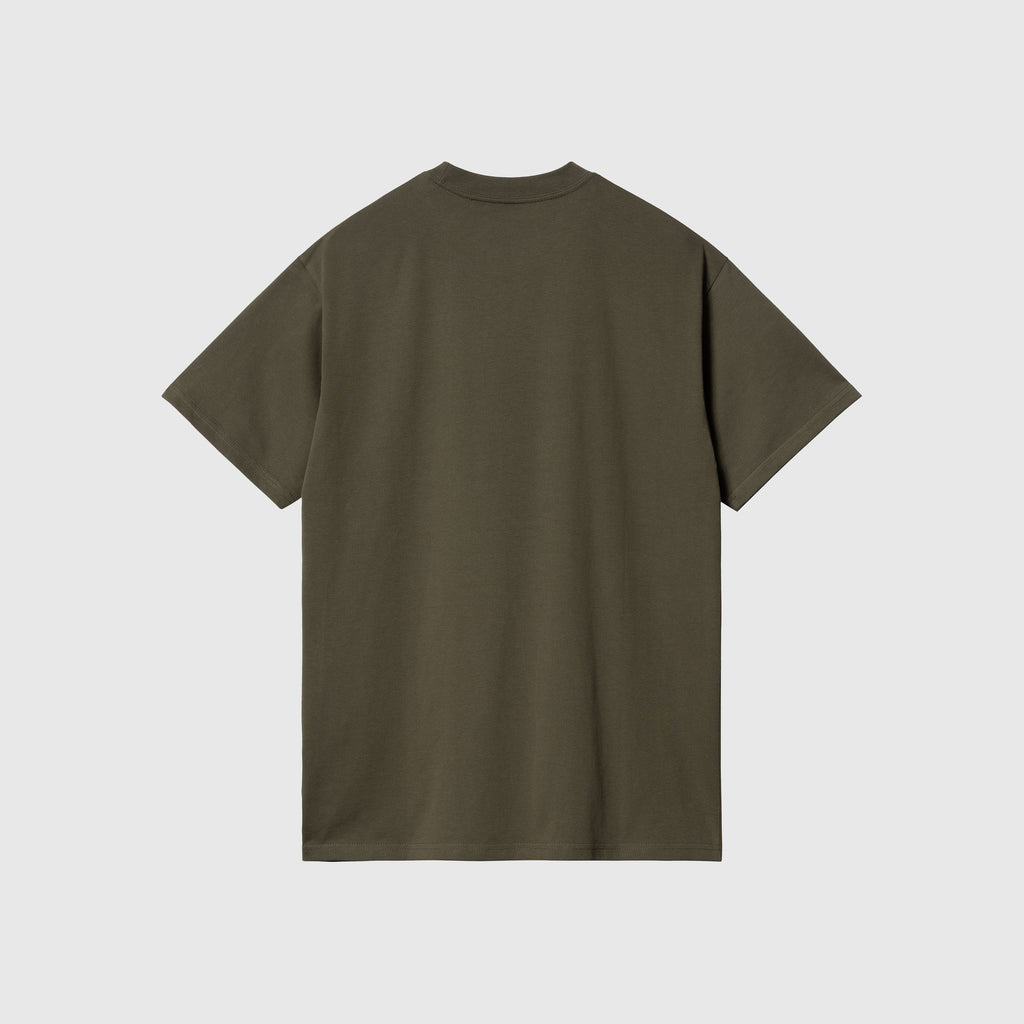 Carhartt WIP SS Script Embroidery Tee - Cypress / Black - Back