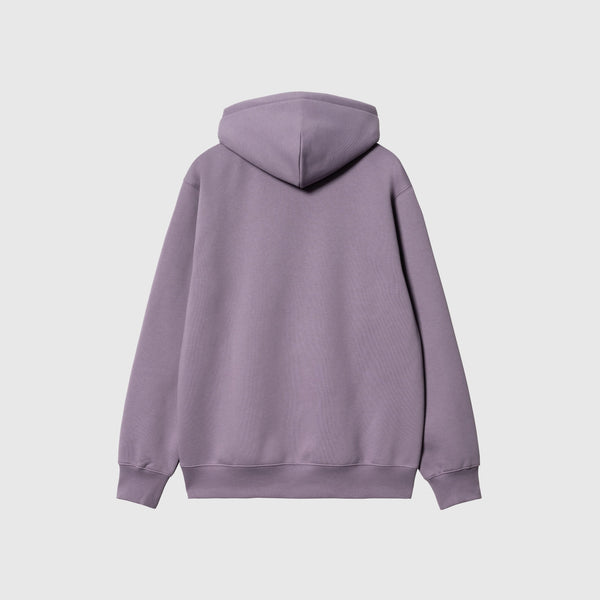 Carhartt WIP Hooded Carhartt Sweat - Glassy Purple / Discovery Green