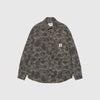 Carhartt L/S Duck Shirt - Camo Duck / Green / Porphyr Front