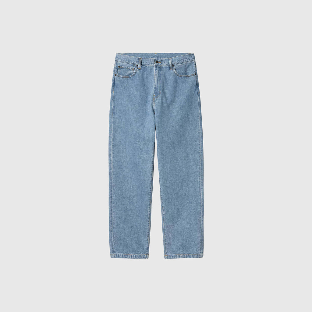 Carhartt WIP Aaron Pant- Blue Stone Bleached - Front