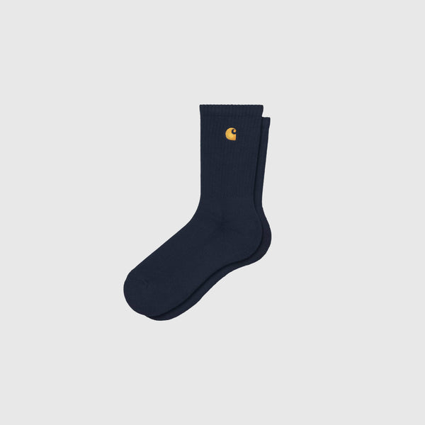 Carhartt WIP Chase Socks - Dark Navy / Gold - Front