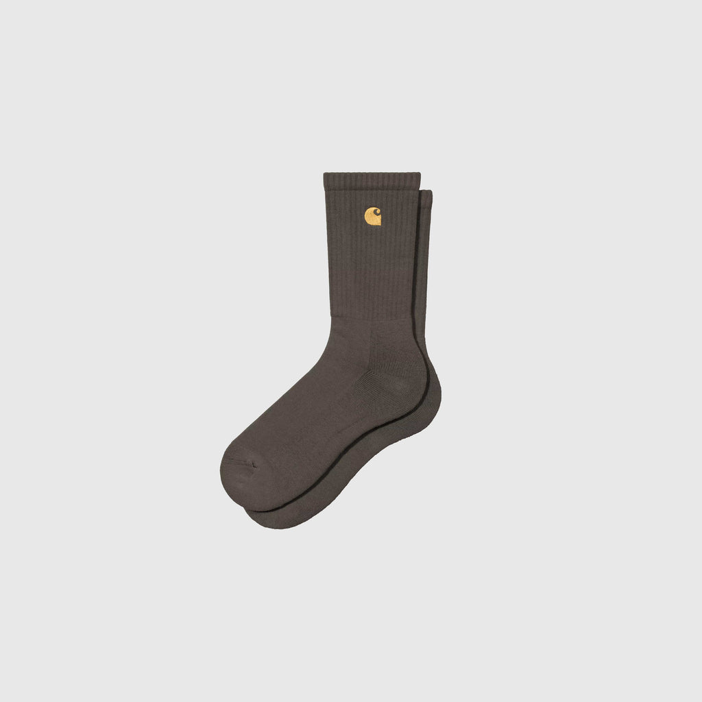 Carhartt WIP Chase Socks - Shungite / Gold - Front