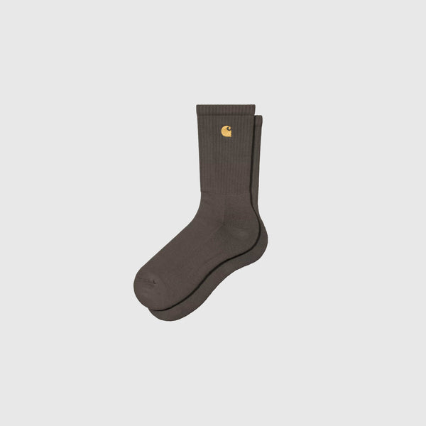 Carhartt WIP Chase Socks - Shungite / Gold - Front