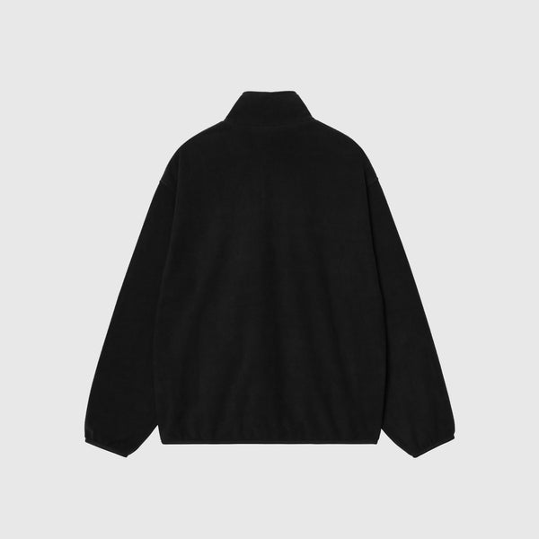 Carhartt WIP Edmore Half Zip Sweat - Black / White - Back