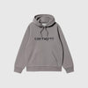 Carhartt WIP Hooded Carhartt Sweat - Shady Grey / Dark Navy - Front