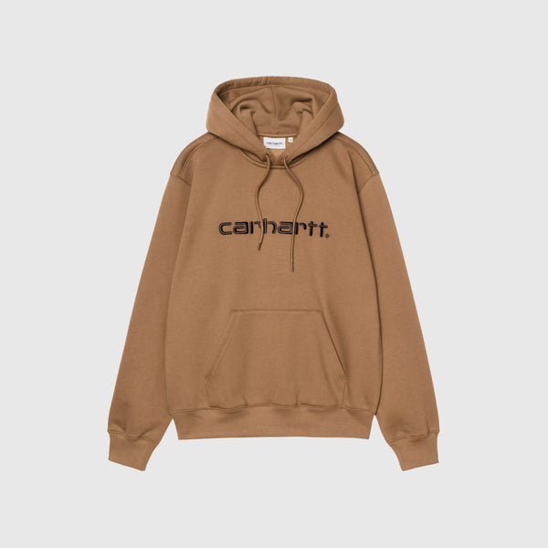 Carhartt WIP Hooded Carhartt Sweat - WIP H Brown / Black - Front