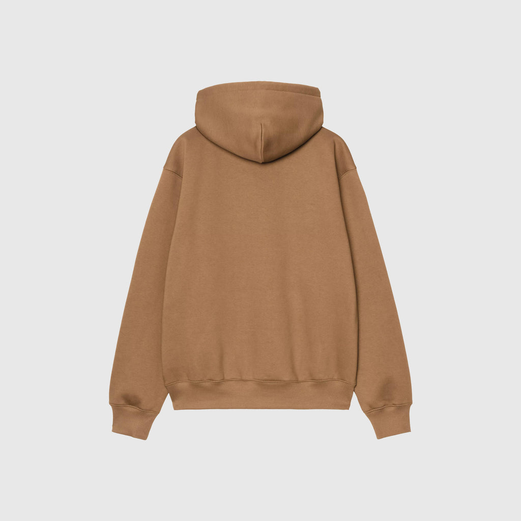 Carhartt WIP Hooded Carhartt Sweat - WIP H Brown / Black - Back