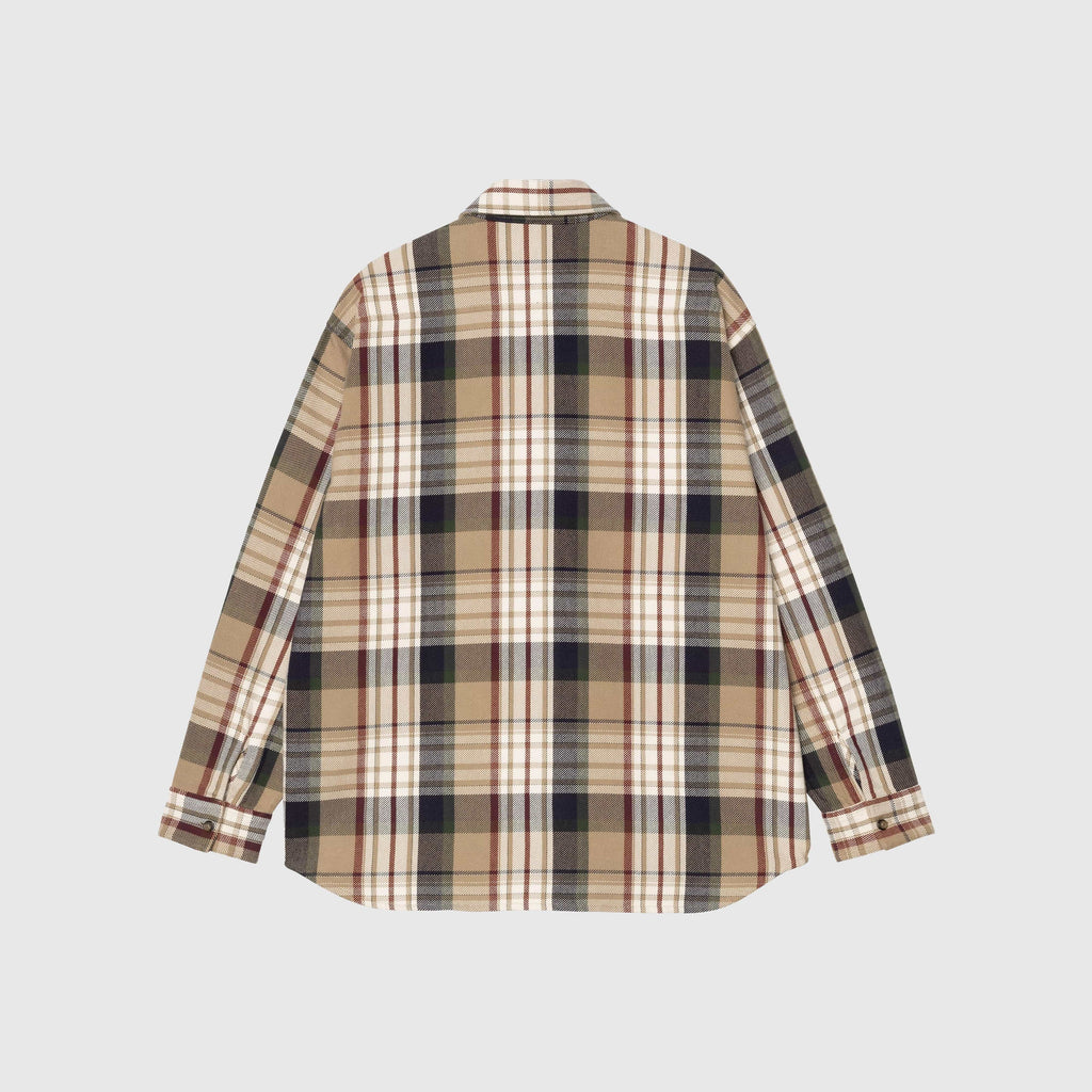 Carhartt L/S Tamblyn Shirt - Tamblyn Check / Leather - Back