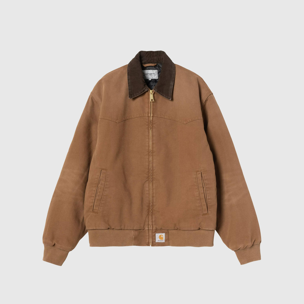 Carhartt OG Sante Fe Jacket - WIP H Brown / Tobacco Stone Canvas - Front