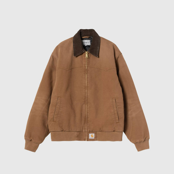 Carhartt OG Sante Fe Jacket - WIP H Brown / Tobacco Stone Canvas - Front