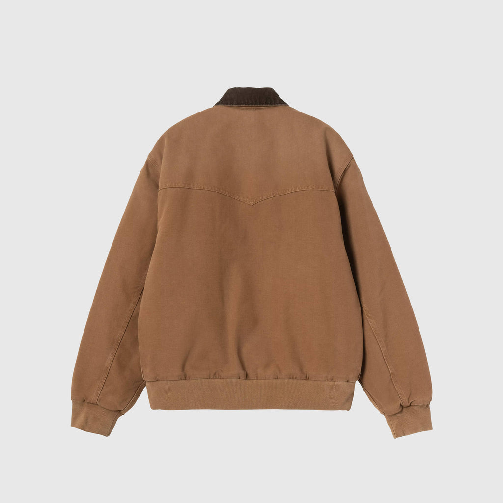 Carhartt OG Sante Fe Jacket - WIP H Brown / Tobacco Stone Canvas - Back