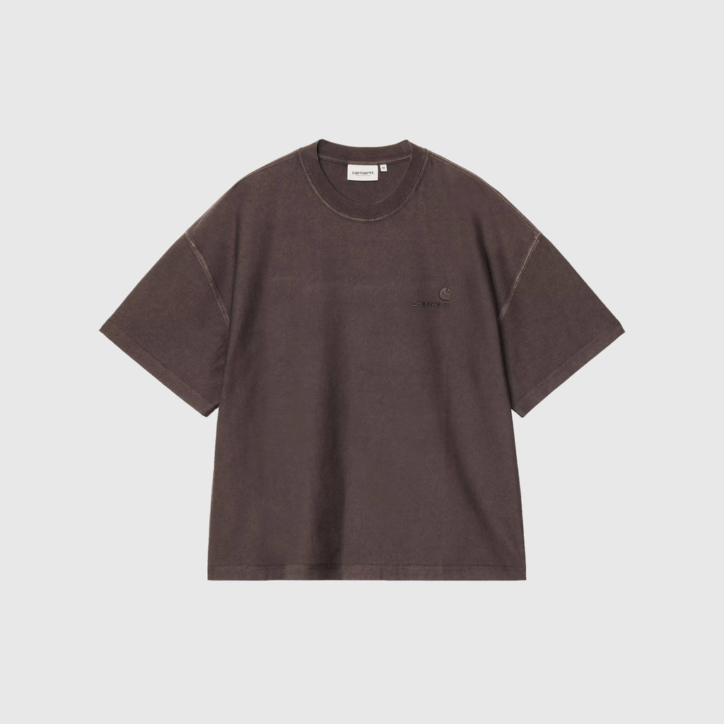 Carhartt WIP S/S Lambert T-Shirt - Tobacco Moon Wash - Front
