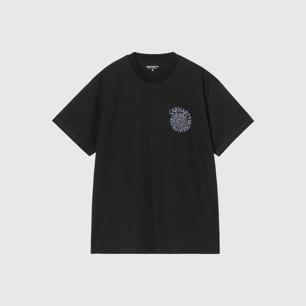 Carhartt S/S Spirals Tee - Black - Front