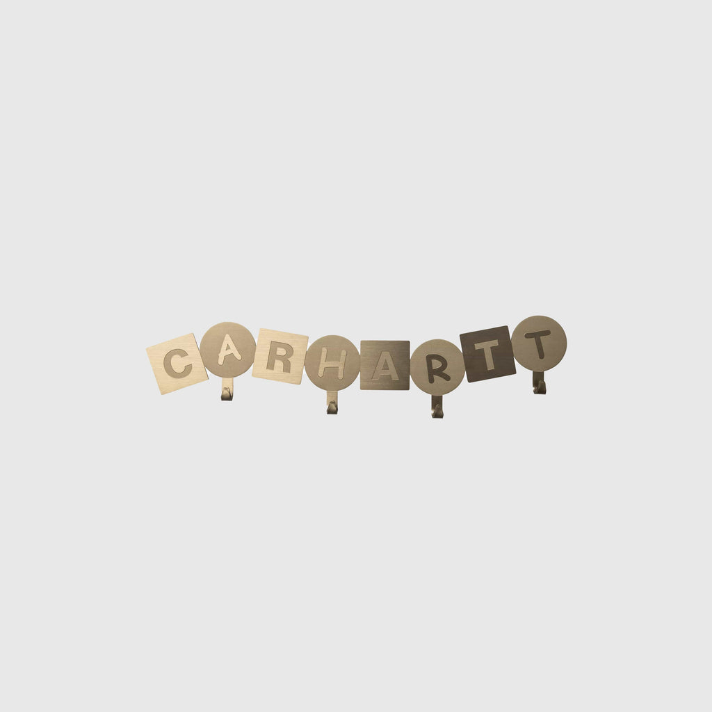 Carhartt WIP ABC Wall Coat Hanger - Gold - Front