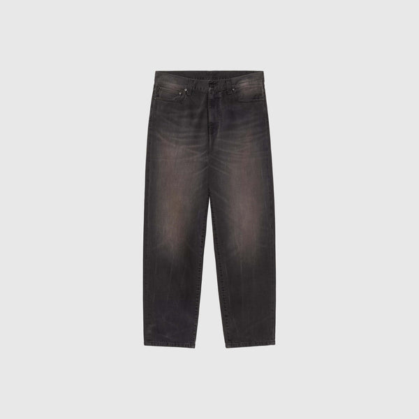 Carhartt WIP Aaron Pant - Black Tobacco Used Wash - Front