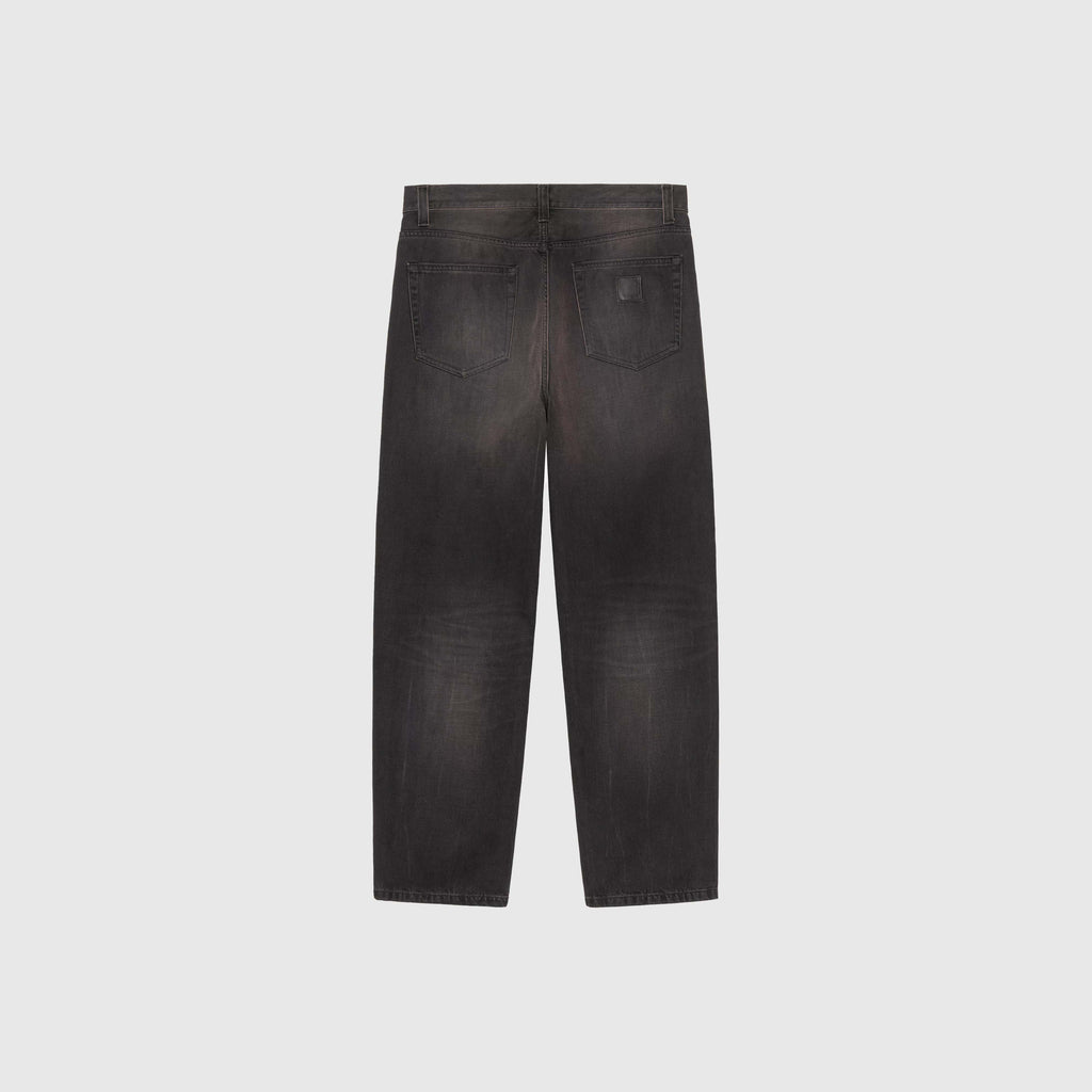 Carhartt WIP Aaron Pant - Black Tobacco Used Wash - Back