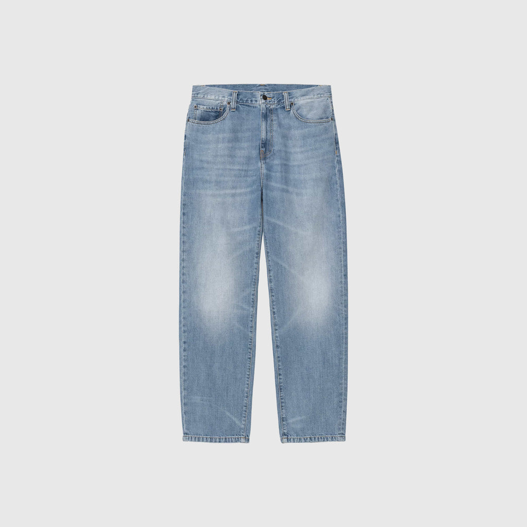 Carhartt WIP Aaron Pant - Blue Burst Washed - Front
