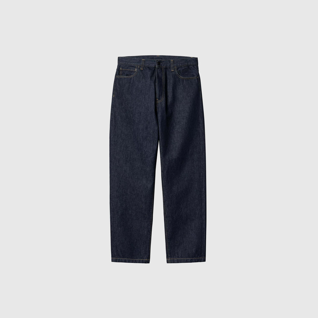 Carhartt WIP Aaron Pant - Blue Rinsed - Front